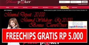 PacarPoker Freechips Gratis Rp 5.000