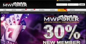 MWPoker Bonus Deposit Member Baru 30%