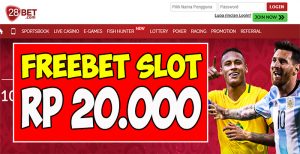 28Bet.co Freebet Slot Gratis Rp 20.000