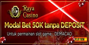 RayaCasino Freebet SLOT Rp 50.000