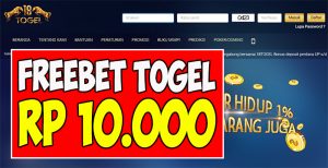 18Togel.top Freebet Togel Rp 10.000 Tanpa Deposit