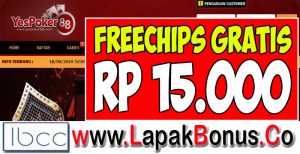 YesPoker88 – Freechip Gratis Tanpa Deposit Rp 15.000