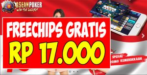 AseanPoker.com – Freechips Gratis Rp 17.000 Tanpa Deposit