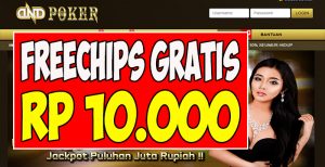 DNDPoker.com Freechips Gratis Rp 10.000