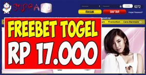 Supra4D Freebet Togel Rp 17.000 Tanpa Deposit