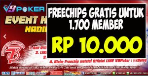 V9Poker Freechips Gratis Rp 10.000