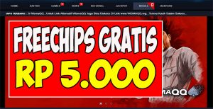 WismaQQ.org Freechips Gratis Rp 5.000 Berlaku Untuk All Member !!