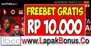 HappyBola88.com Freebet Gratis Rp 10.000