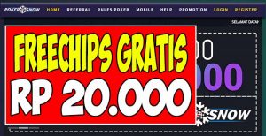 PokerSnow.com – Freechips Gratis Rp 20.000 Tanpa Deposit