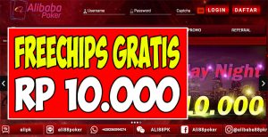 Ali88Poker.com Freechips Gratis Rp 10.000 Tanpa Deposit