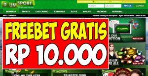 DaunSport.com Freebet Gratis Rp 10.000