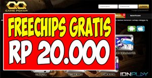 GamePokerQQ.biz Freechips Gratis Rp 20.000