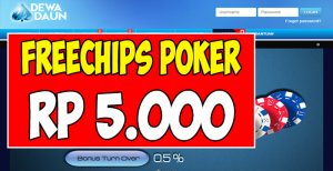 DewaDaun.Online Freechips Gratis Rp 5.000 Tanpa Deposit