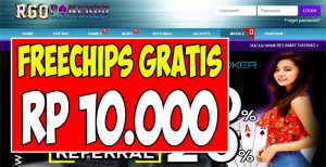 RGOPoker88.net Freechips Gratis Rp 10.000