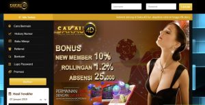 Sakau4D – Bonus Deposit Rp 10.000 Buat Member Baru