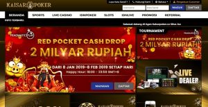 Kaisar Poker – BONUS DEPOSIT NEW MEMBER 100% SPORTBOOK & LIVE CASINO & SLOT GAMES