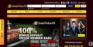 DodoPoker88 – Bonus Deposit 100% Member Baru