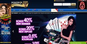 PokerGP – Bonus Deposit 40% Member Baru