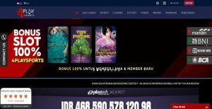 4playsports – Bonus Deposit 100% Slot Games Member Baru