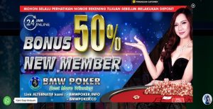 BMWPOKER – Bonus Deposit 50% Member Baru