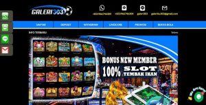 GALERI303 – Bonus Deposit 100% Slots Game Member Baru