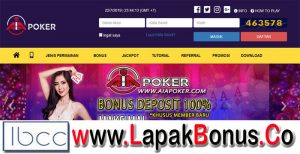 AIAPOKER – Bonus Deposit 100%  Buat Member Baru