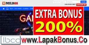 Mild88 – Extra Bonus Deposit 200% Slots Game Buat Member Baru