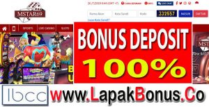 MStar69 – Bonus Deposit 100% Slots Game Buat Member Baru