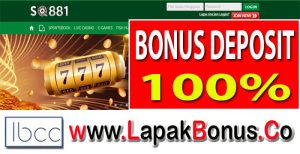 SQ881 – Bonus Deposit 100% Slots Game Buat Member Baru