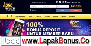 APECPOKER – Bonus Deposit 100% Poker Buat Member Baru