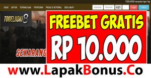 TogelHoki8 – Freebet Togel Rp 10.000 Tanpa Deposit