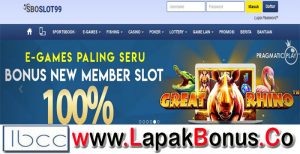 SBOSLOT99 – Bonus Deposit 100% Slots Game Buat Member Baru