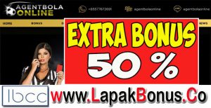 AgentBolaOnline – Extra Bonus Deposit 50% Sportbook  Buat Member Baru