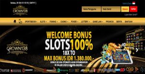 Crown138 – Situs Judi SLOTS GAME Terpercaya BONUS DEPOSIT 100% BUAT MEMBER BARU