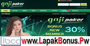 GAJIPOKER – Bonus Deposit 30% Buat Member Baru