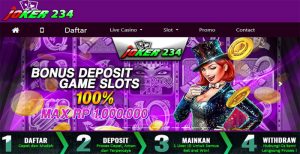 JOKER234 – Situs Judi SLOT Terpercaya BONUS DEPOSIT 100% BUAT MEMBER BARU