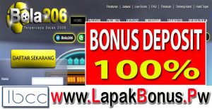 Bola206 – Bonus Deposit 100% Slots Game Buat Member Baru