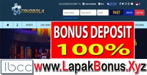 TRIOBOLA – Bonus Deposit 100% Slots Game Buat Member Baru