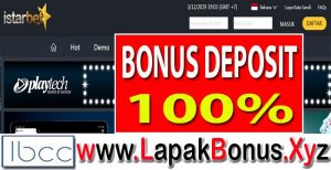 ISTARBET – Bonus Deposit 100% Slots Game Buat Member Baru