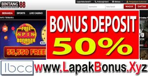 Bintang88  – Bonus Deposit 50% Slot Game Member Baru