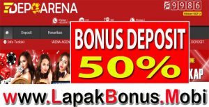 DEPOARENA – BONUS DEPOSIT 50% SPORTSBOOK MEMBER BARU