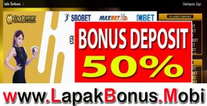 GMBSPORT – WELCOME BONUS DEPOSIT 50% SPORTSBOOOK