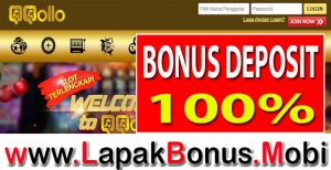 QQOLLO – WELCOME BONUS DEPOSIT 100% SLOT GAMES MEMBER BARU