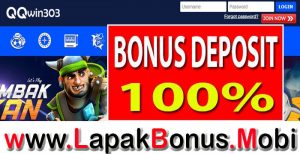 QQWIN303 – WELCOME BONUS DEPOSIT 100% NEW MEMBER SLOT GAMES