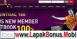 CENTRAL188 – WELCOME BONUS DEPOSIT SLOT GAME 100% MEMBER BARU