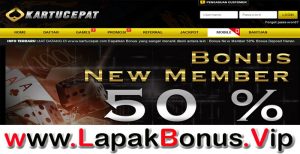 KARTUCEPAT – WELCOME BONUS DEPOSIT 50% MEMBER BARU