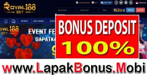 ROYAL188BET – WELCOME BONUS SLOT GAMES 100% MEMBER BARU