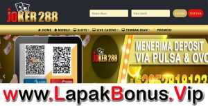 JOKER288 – MEGA BONUS DEPOSIT 400% SLOT GAMES MEMBER BARU