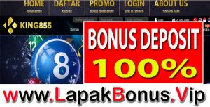 KING855 – BONUS DEPOSIT 100% JOKERGAMING MEMBER BARU