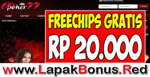 MPOKER77 – FREECHIPS GRATIS RP 20.000 TANPA DEPOSIT